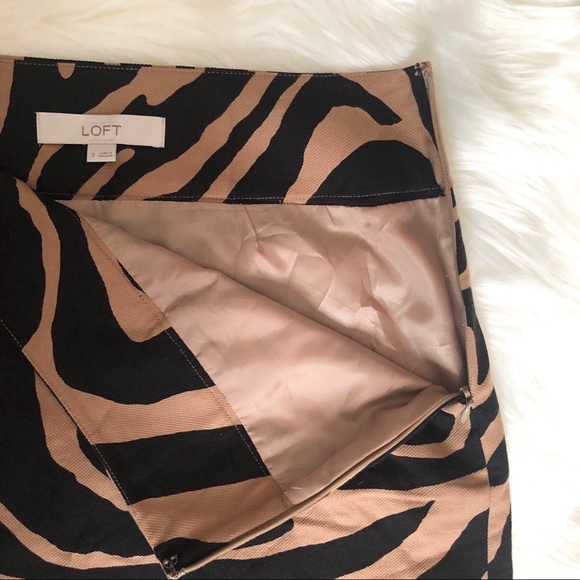 Loft zebra print skirt - Picture 3 of 3